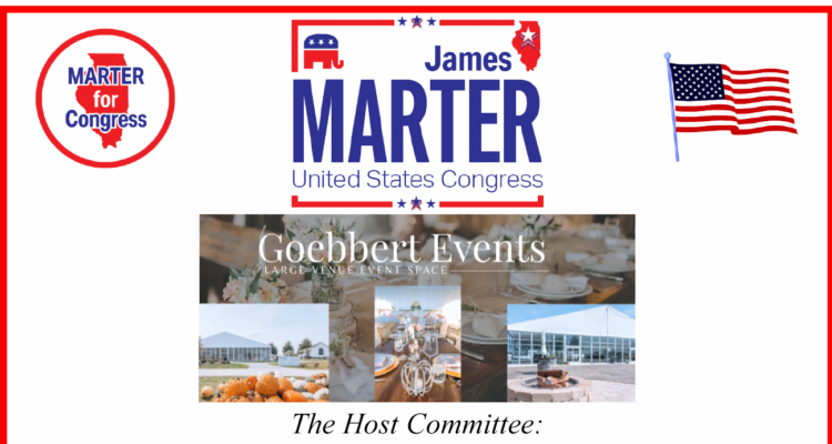 James Marter To Hold A Faith Family & Freedom Rally Fundraiser In Pingree Grove, IL