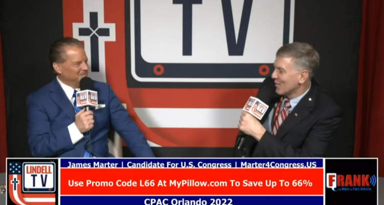 James Marter for Congress speaks with Brannon Howse at CPAC on Lindell TV