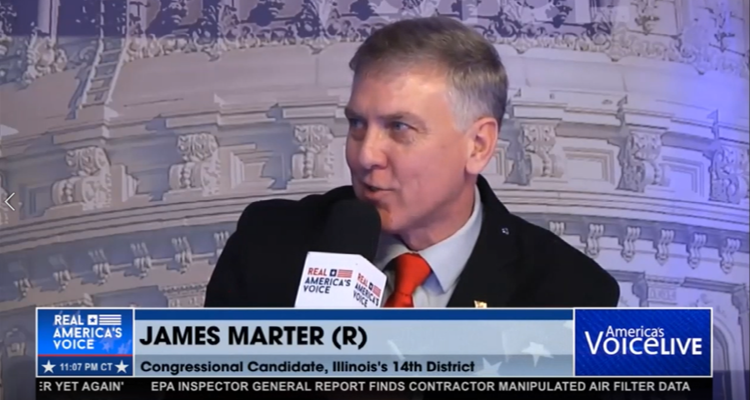 James Marter for Congress at CPAC with Real America’s Voice