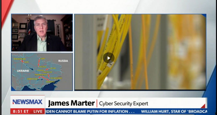 Jim Marter for Congress (IL14) on Newsmax Discussing Cyber Security and the War in Ukraine